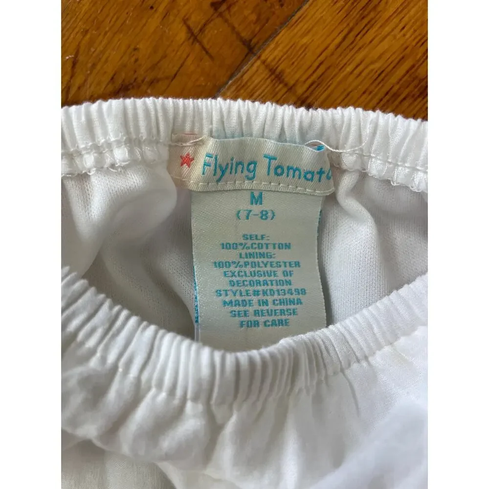 Flying Tomato‎ White Lace Dress Girls Size 7/8 Med Cottagecore Boho